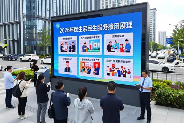 2026民生政策落地，LED顯示屏助力公共服務(wù)提質(zhì)增效