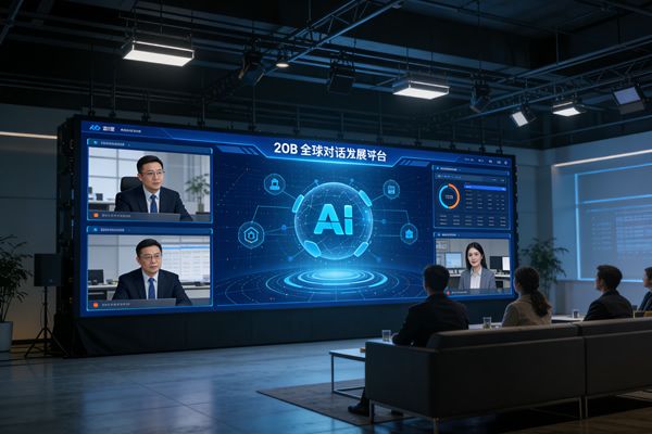 AI治理與創(chuàng)新并行，維康COB顯示屏助力全球?qū)υ捒梢暬?><span id=